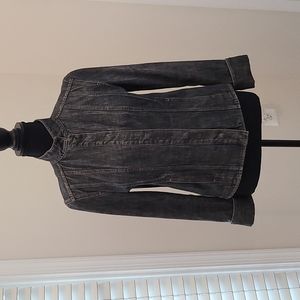 Elie Tahari Black Jean Jacket